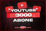 ⭐[ORGANIK] 3000 ABONE YOUTUBE⭐
