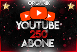 ⭐[ORGANIK]⭐ 250 YOUTUBE ABONE