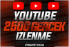 ⭐ORGANİK+⭐ 2500 GERÇEK YOUTUBE İZLENME