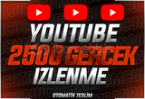 ⭐ÖMÜR BOYU+ORGANİK⭐ 2500 GERÇEK YOUTUBE İZLENME