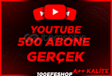 ⭐ORGANİK ⭐ 500 GERÇEK YOUTUBE ABONE