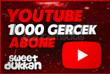 ⭐ORGANİK+ÖMÜR BOYU⭐ 1000 GERÇEK YOUTUBE ABONE