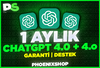 ⭐️(1 AYLIK)ChatGPT Plus 4.0+4-o⭐️