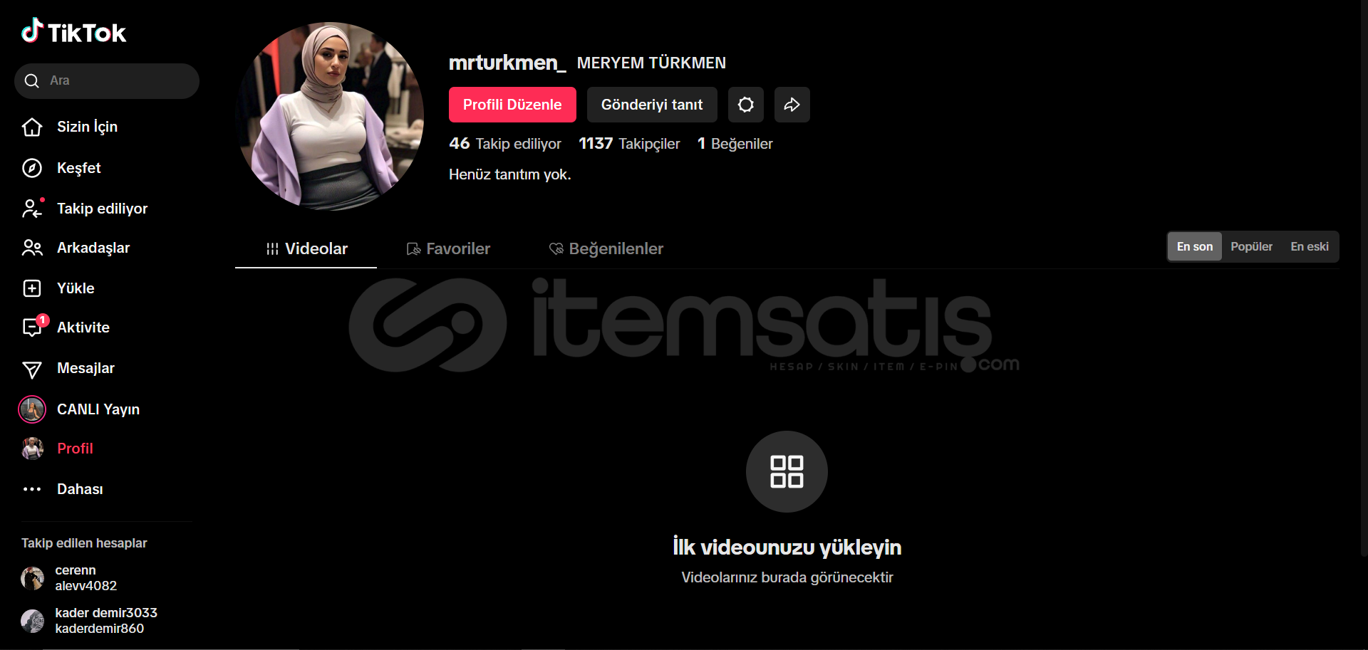 ORJİNAL 1.2 K TİKTOK HESAP  ORJİNAL 1.2 K TİKTOK HESAP