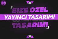 ⭐[ÖRNEKLER VAR] SİZE ÖZEL YAYINCI TASARIMI!