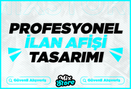 ✅Örnekli | Profesyonel İlan Afişi Tasarımı⭐