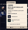 Orta Silah Parçaları Taslağı (Blueprint)