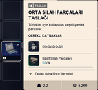 Orta Silah Parçaları Taslağı BP BluePrint