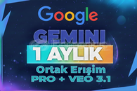 ⭐[Ortak Erişim] Gemini Pro+Veo 3 1 Ay