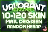 ⭐%100 MAİL DEĞİŞEN 10-120 SKİN RANDOM HESAP