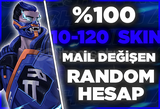 ⭐%100 MAİL DEĞİŞEN 10-120 SKİN RANDOM HESAP