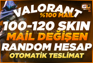 [OTO]⭐%100 MAİL DEĞİŞEN 100-120 SKİN RANDOM 