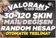 [OTO]⭐%100 MAİL DEĞİŞEN 30-120 SKİN RANDOM 