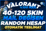 [OTO]⭐%100 MAİL DEĞİŞEN 40-120 SKİN RANDOM 