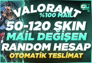 [OTO]⭐%100 MAİL DEĞİŞEN 50-120 SKİN RANDOM 