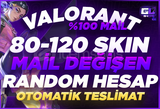 [OTO]⭐%100 MAİL DEĞİŞEN 80-120 SKİN RANDOM ⭐