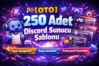 [OTO] 250 Adet Discord Sunucu Şablonu