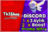 ⭐(OTO) 3 Aylık Nitro Promo + 2x Boost⭐