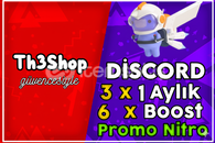 ⭐(OTO) 3x 1 Aylık Nitro Promo + 6x Boost⭐