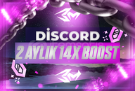 ✈️ [OTO+BOTSUZ] Discord 2 AYLIK 14X BOOST ✈️