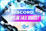 ✈️ [OTO+BOTSUZ] Discord 3 AYLIK 14X BOOST ✈️