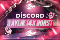 ✈️ [OTO+BOTSUZ] Discord 3 AYLIK 14X BOOST ✈️