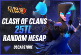 ⭐️ [Oto] Clash of Clans 25TL Random Hesap ⭐