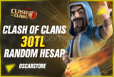 ⭐️ [Oto] Clash of Clans 30TL Random Hesap ⭐️