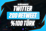 [OTO-GARANTİLİ] %100 Türk 200 Retweet