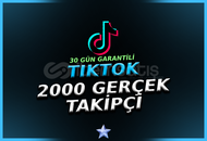 ⭐[OTO-Garantili] 2000 Gerçek Kaliteli Takipçi