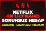 ✅KİŞİYE ÖZEL NETFLİX 4K UHD 1 AYLIK TR PROFİL