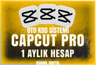 ✅[OTO KOD] Capcut Pro 1 Aylık PRO + SORUNSUZ
