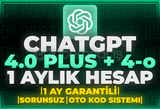 ⭐️[OTO KOD SİSTEMİ] CHATGPT PLUS 4.0 & 4-o