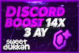 ⭐OTO SİSTEM⭐DİSCORD 3 AY 14X SERVER BOOST