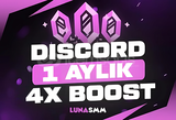 [Oto+StokVar] 1 Aylık 4x Boost (Discord)