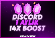 [ANINDA+StokVar] 14x 1 Aylık Boost (Discord)
