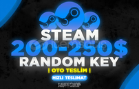 ⭐ [Oto Teslim] 1 Adet 200$ Steam Random Key ⭐