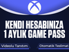 1 Aylık Xbox GamePass Ultimate [Sorunsuz]