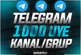 ⭐OTO TESLİM⭐ 1000 TELEGRAM KANAL/GRUP ÜYESİ