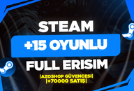 ⭐OTO TESLIM ⭐ +15 OYUNLU STEAM MAIL DEGISEN⭐