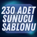 [⭐OTO-TESLİM] 230 ADET SUNUCU ŞABLONU