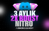 ⭐️[Oto Teslim] 3 Aylık Nitro 2x Boost