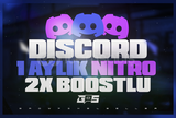 OTO TESLİM⚡4 ADET DISCORD 1 AYLIK NITRO BOOSTLU