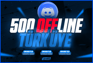 ⭐OTO TESLIM⭐ 500 Offline Türk Üye