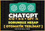 ⭐️[OTO TESLİM] CHATGPT PLUS 4.0 + 4-o SORUNSUZ