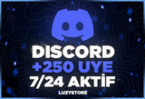 ⭐OTO TESLİM⭐DİSCORD 250 7/24 AKTİF ÜYE