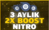 OTO TESLİM - DİSCORD 3 AYLIK 2X BOOST NİTRO 