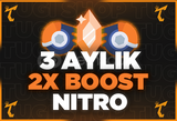 ⭐ [OTO TESLİM] DİSCORD 3 AYLIK NİTRO 2X BOOST ⭐