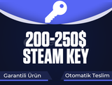 Min 200-250$ / 6600-8000₺ Steam Key [Garanti]