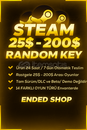 [Oto-teslimat] 25-200$ Steam random key | Gold